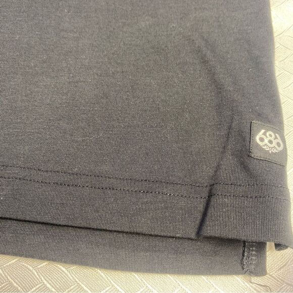 686 Men’s Everywhere Tech Polo Black Polo Shirt Size-Medium - Picture 9 of 13